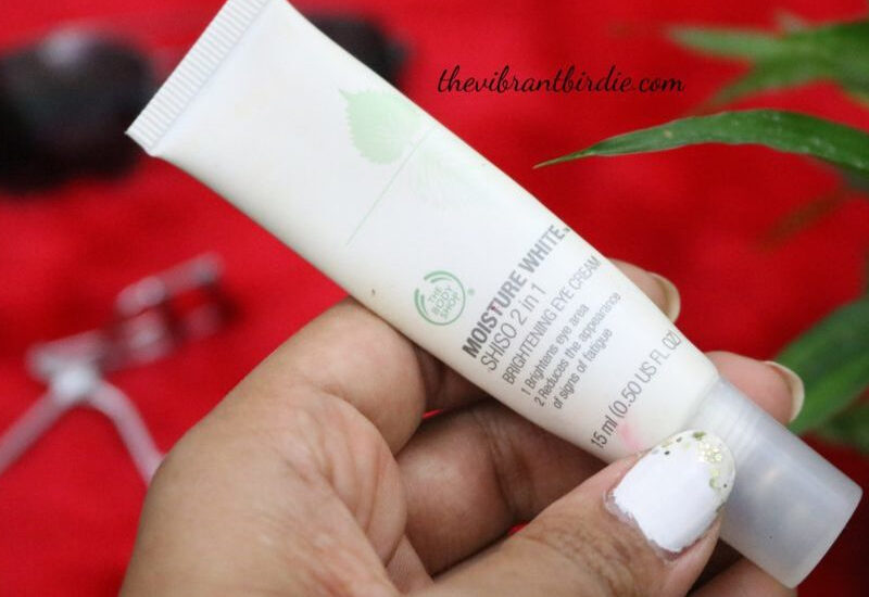 The Body Shop Shiso 2 in 1 Brightening Eye Cream Review and Swatches