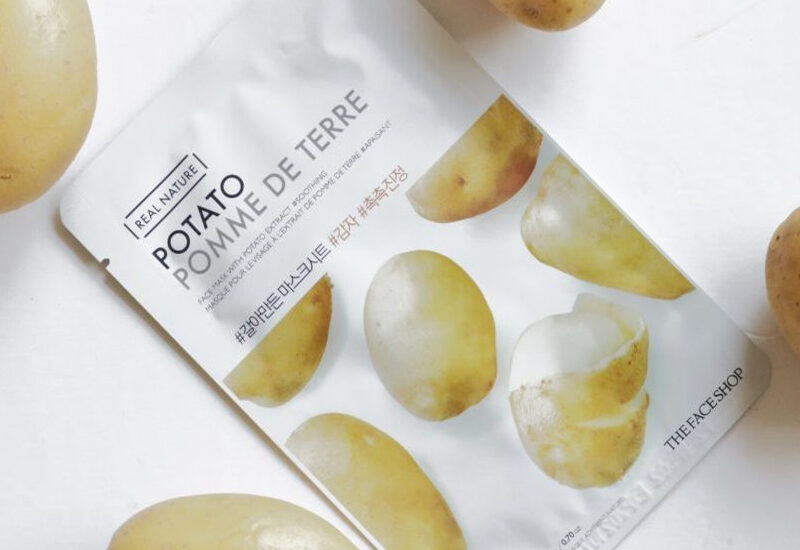 The Faceshop Real Nature Potato Face mask- Review and Swatches